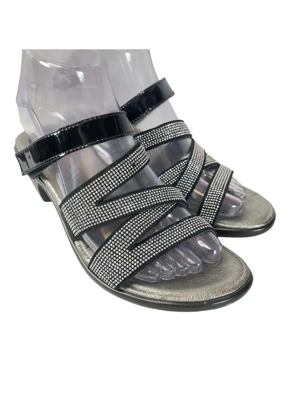 Naot black silver